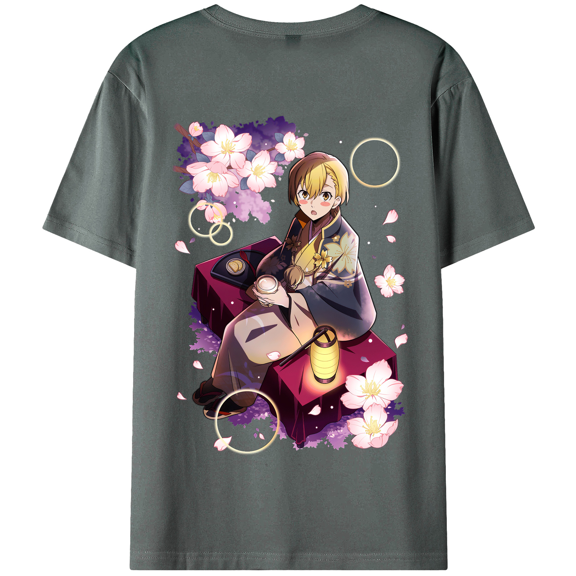 （画像用） 文豪ストレイドッグス Bungo Stray Dogs 綿100％半袖Tシャツ（背面プリント）